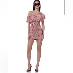 AFRM Pink Lips Minidress
